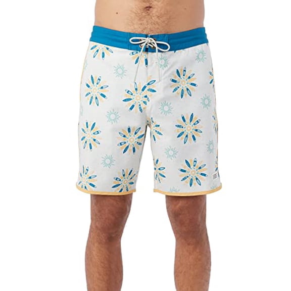 O'NEILL Mens 18 Cruzer Scallop Board Shorts - Bathing Suit with Fast-Drying Stretch Fabric