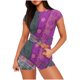 thumbnail image 1 of Camisetas de Mujer Casual Impreso Cuello Redondo de Manga Corta con Pantalones Cortos Elástico de la Cintura, Nylon para Diario Y Todas las Estaciones, 1 of 5