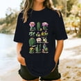 thumbnail image 1 of mfyjkho Tops Bohemios Para Mujer, Suéter Casual De Moda Para Mujer, Estampado, De Manga Corta Y Cuello Redondo. Tops Para Hacer Ejercicio M, 1 of 4