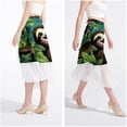thumbnail image 4 of Sloth Chiffon Summer Beach Dress with Polyester Straps for Women, 4 of 6