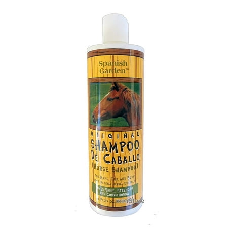 Original Horse Shampoo De Caballo By Spanish Garden Shine & Softness 16 Ounces{{name}