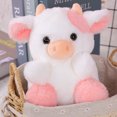 thumbnail image 2 of Cow Strawberry Doll Cute Cow Plush Toy Pink, Black Sitting Cow Plush as a Home Decoration Ornament for Your Girlfriend, 2 of 5