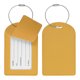thumbnail image 1 of Etiquetas de Equipaje Uxcell para Maletas [2PCS] - Etiquetas de Bolsa con Cubierta de Privacidad Segura y Asa de Hierro - [Cúrcuma - Cuero PU], 1 of 7
