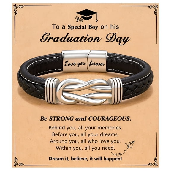 DESIGNICE 2026 New to My Son/Grandson/Nephew Bracelet,Gifts for Teens Boys Men Inspirational Bracelet for Birthday Confirmation Graduation Back to School Christmas Gifts