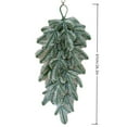 thumbnail image 3 of 26.3 Inch Faux Snow Christmas Swag, Frosted Real Touch Norfolk Pine Teardrop Swag for Front Door, Fireplace Mantle, and Staircase Holiday Decorations, Indoor Outdoor Xmas Decor, 3 of 7