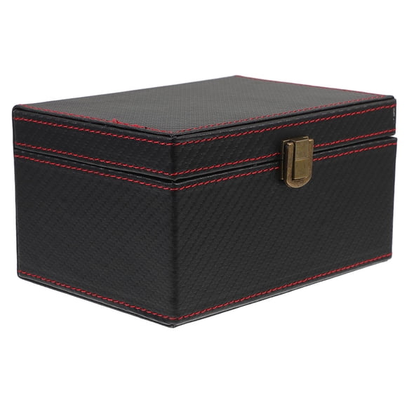 Raindrops Durable Faraday Cage Box for Car Keys Carbon Fiber Key Fob Protector with Large Capacity