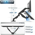 thumbnail image 3 of Dual Monitor Stand Fully Adjustable Arms for 17 to 32 inch Screens Mechanical Articulating Desk Mount Gaming and Office Setups VESA 75x75 100x100  19.8 lbs Classic Black STAND-V002O, 3 of 8