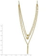 thumbnail image 3 of Primal Gold 14 Karat Yellow Gold Three Layer Diamond-cut Bead, Star and Bar Necklace, 3 of 3