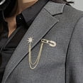 thumbnail image 1 of Broche de Traje Salvador con Cadena y Borla Cobre, 1 of 9