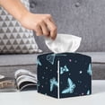 thumbnail image 6 of Kdxio Beautiful Butterflies Print Tissue Box Cover,Square Decorative PU Leather Facial Paper Case Organizer Holder Dispenser for Bathroom,Night Stands,Desk,Car 5.2''X5.2''X5.2'', 6 of 8