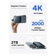 thumbnail image 2 of ORICO 2TB Magnetic Mini Portable SSD up to 2000MB/s USB-C External SSD for iPhone 15 Pro/Max ProRes,Blue (A20PLUS), 2 of 13