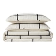 thumbnail image 6 of Truly Soft Kurt Windowpane Ivory and Black Polyester 2-Piece Twin XL Quilt Set, geometric themed, for Men and Women, OEKO-TEX Certified Confidence, 6 of 9