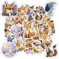 thumbnail image 6 of 35pcs-50pcs Cartoon Fox Stickers Animal Kids Stickers Stationery PVC Stickers for Suitcases Laptops Fridge, 6 of 9