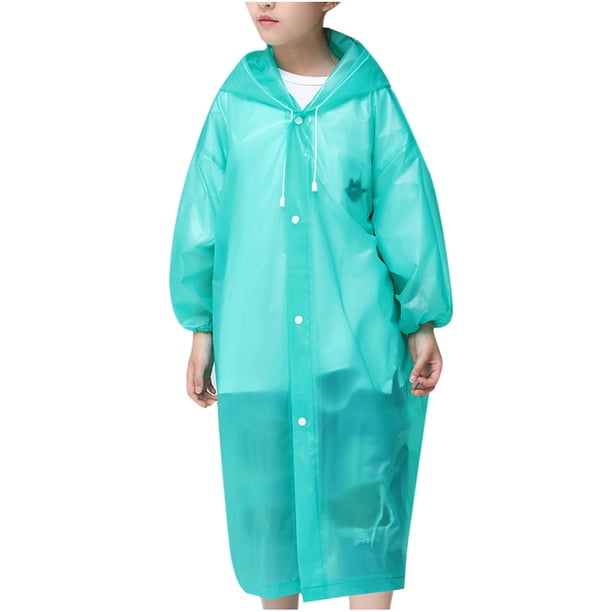 EVC Impermeable infantil de moda para exteriores Impermeable de viaje Impermeable transparente grueso para adultos