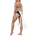 thumbnail image 4 of VISgogo - Bikini para mujer, sin mangas, para playa, con borlas caladas, vestido de verano VISgogo  moda, 4 of 6