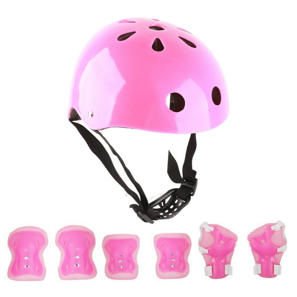 Conjunto de equipo de protección para casco para niños, Protector de  rodilla y codo de espuma para equilibrio, coche, patinete, patinaje sobre  ruedas,