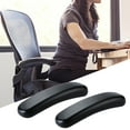 thumbnail image 4 of 2 Unids Silla De Escritorio Cómoda Reposabrazos Pads Silla De Juego PU Extra Gruesa Cuero 250x75x40mm Sunnimix reposabrazos, 4 of 8