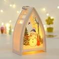 thumbnail image 3 of AMERTEER Christmas Mini Lantern Decorative LED Lights Santa Claus Snowman Elk Retro Lamp, 3 of 6