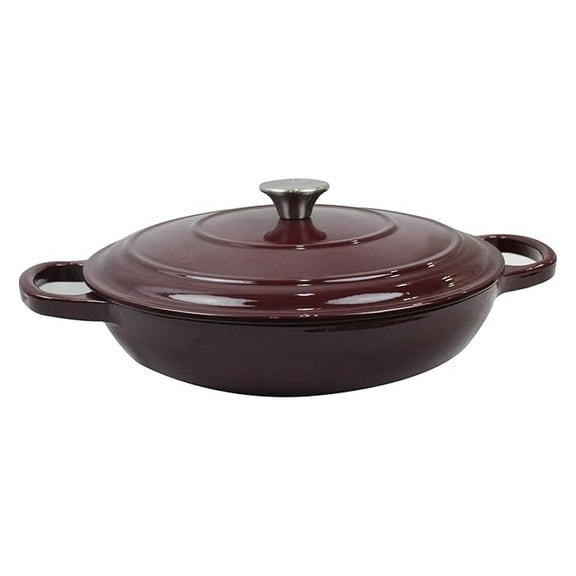 Cast Iron Enameled Brazier 3.5 Qt., Merlot
