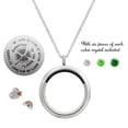 thumbnail image 2 of Friendship Forever Stainless Steel Locket Pendant Floating Charms Necklace - Rainbow Friends, 2 of 3