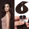 thumbnail image 1 of Extensiones de cabello KPVxxve I Tip, marrón oscuro, 50 g, 22 pulgadas, para mujer, 1 of 5