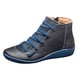 thumbnail image 3 of Xihbxyly Zapato Plano Informal de Cuero con Cordones y Cremallera Lateral para Mujer, Punta Redonda, 3 of 5