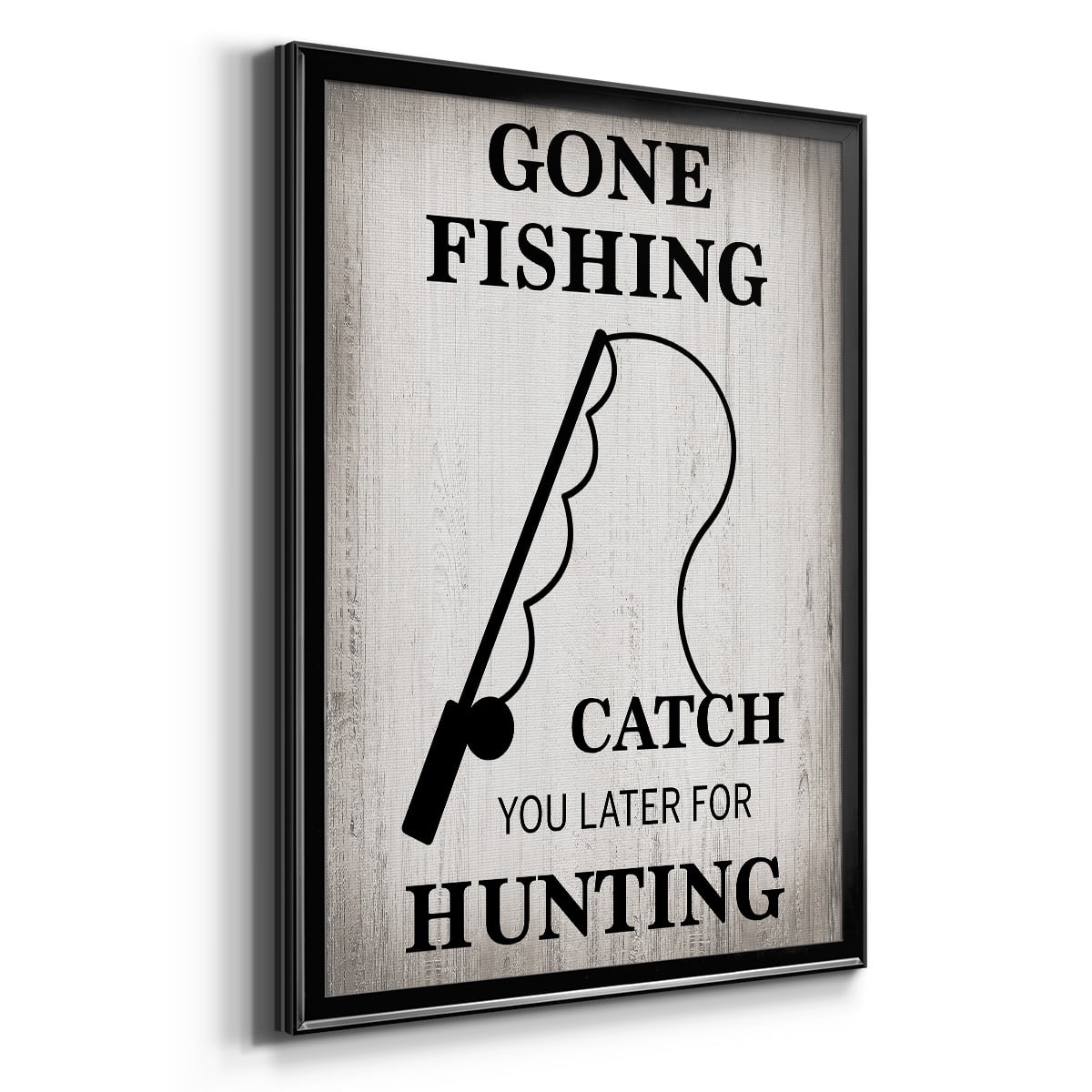 Gone Fishing Premium Classic Framed Print - Ready to Hang