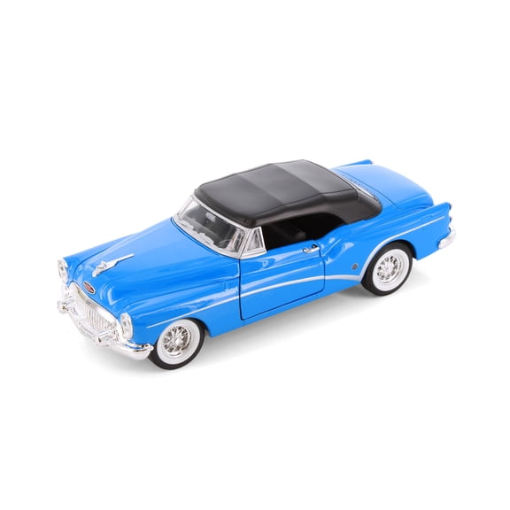 1953 Buick Skylark Convertible Soft Top, Blue - Welly 24027H/4D - 1/24 Scale Diecast Model Car