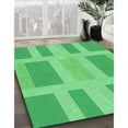 thumbnail image 2 of Ahgly Company Indoor Square Patterned Lime Mint Green Area Rugs, 7' Square, 2 of 6