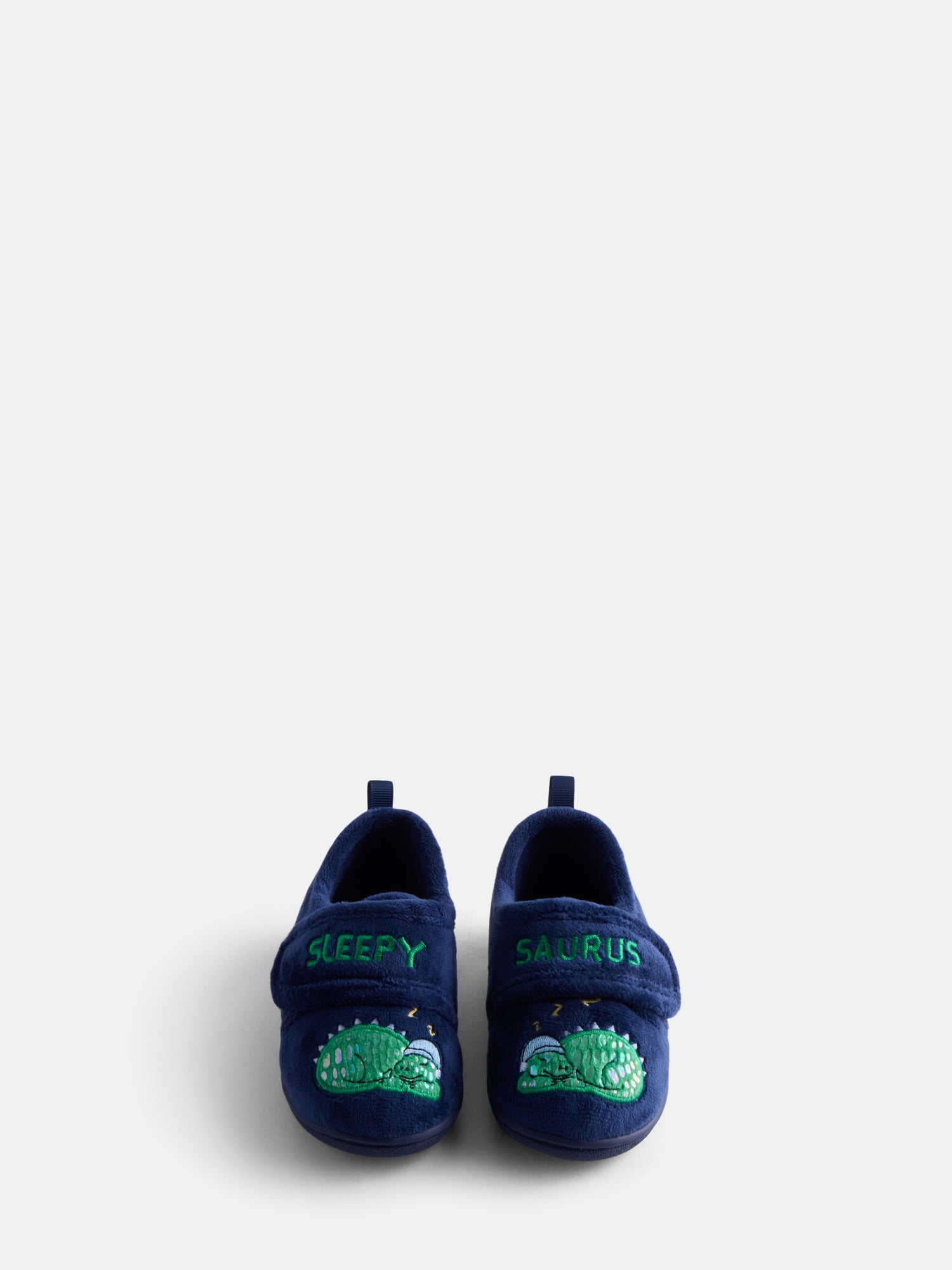Wonder Nation Baby and Toddler Boys Embroidered Slippers