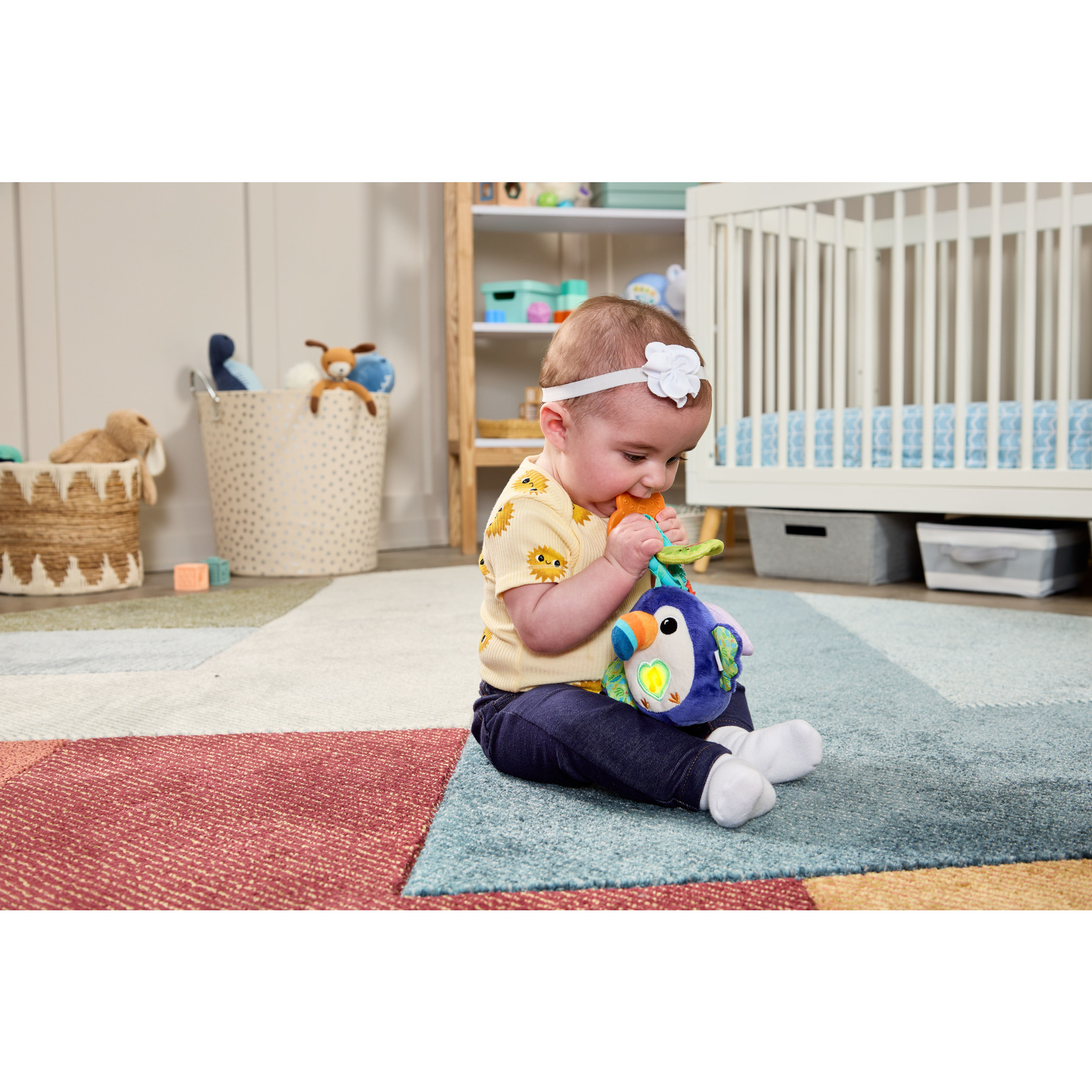 VTech Take Along Toucan Teething Toy for Baby Stroller and Car Seat