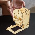 thumbnail image 4 of 1 Set Wooden Skull Shaped Dice Tower for Building Games Smooth Board Game Play, 4 of 8