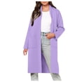 thumbnail image 2 of Puntoco Abrigo Mujer Otoño E Invierno Recto Cardigan Botón Bolsillo Abrigo Liquidación Puntoco Puntoco-1, 2 of 4