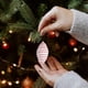 thumbnail image 4 of Fiudx Ofertas del día Bola de Navidad de 8 cm con hilo de cuerda roja y blanca, bola decorativa para árbol de Navidad, colgante para decoración de bodas, bola de alta gama, 4 of 6