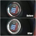 thumbnail image 3 of Unique Bargains 4 Pcs Car Engine Start Stop Decoration Ring Rhinestone Push Start Button Knob Trim Knob Bling Ring Black, 3 of 7