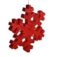 thumbnail image 2 of Vickerman 18" Red Glitter Snowflake Christmas Ornament, 2 of 2
