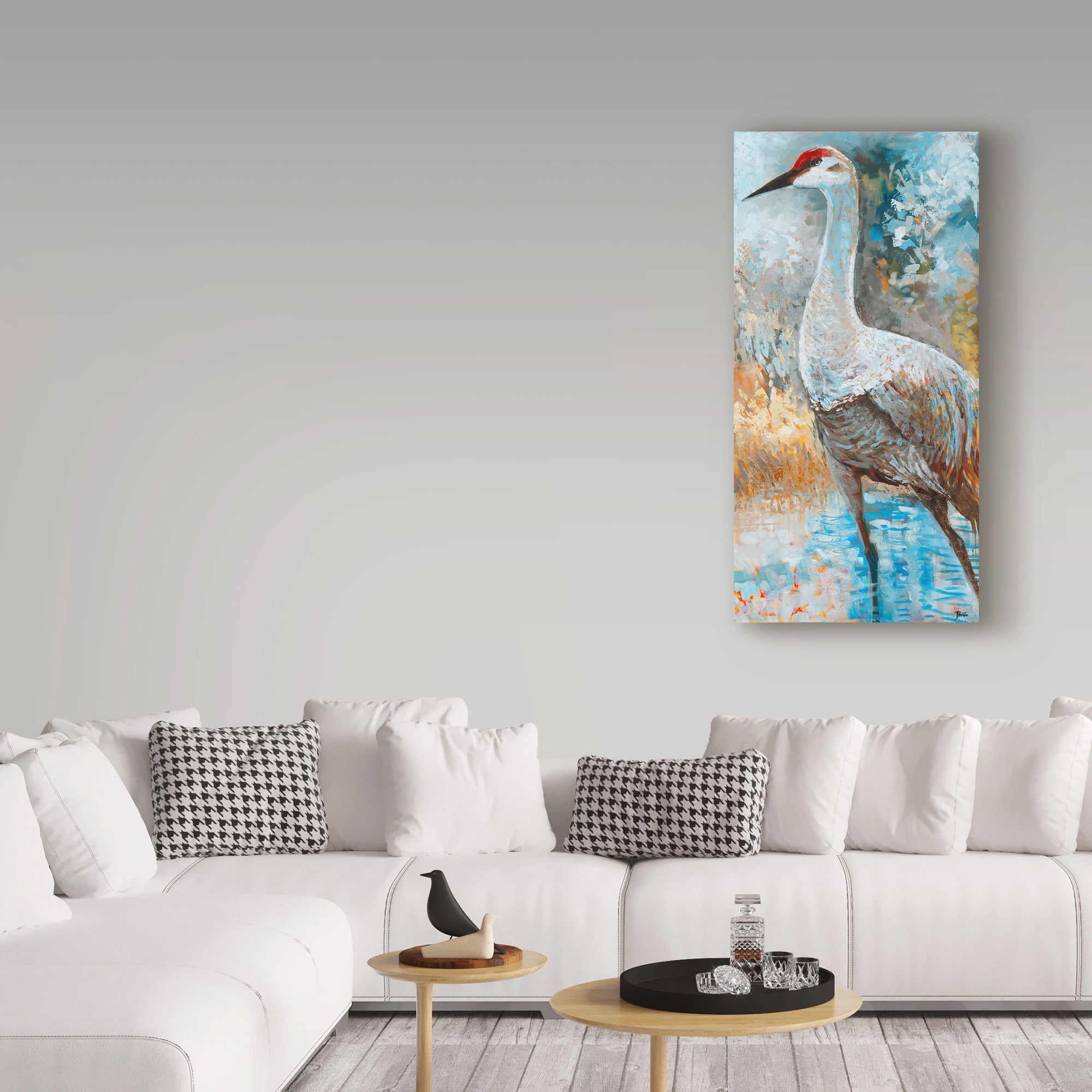 Trademark Fine Art 'Sandhill Cranes I' Canvas Art by Cecile Broz