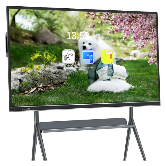 Smart Board 75 Inch Interactive Whiteboard All-in-One, Touch Screen Computer with Dual System & Cloud Sharing Suitable for Classroom, Office & Presentations​