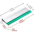 thumbnail image 2 of 14 Inch Screen Printing Ink Squeegee with Aluminum Handle, 75 Durometer, Flat Squeegee for DIY Hand Printing, Flat Patterns, 2 of 5