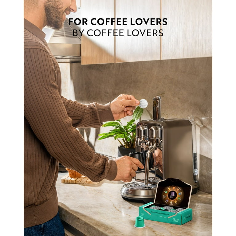 Rosso Coffee Pods for Nespresso Original Machine, 60 Pack Extra