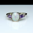 thumbnail image 2 of Celia Fire Opal Ring Purple Engagement Womens Ginger Lyne Collection, 2 of 7