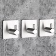 thumbnail image 4 of 4 ganchos adhesivos multifuncionales de acero inoxidable para colgar toallas de cocina y baño, sin dejar rastro., 4 of 6