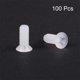 thumbnail image 2 of Tornillos de nylon roscados Uxcell M4x0.39", tornillos de máquina de cabeza plana Phillips, 100Pcs, 2 of 4