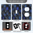 thumbnail image 3 of Light Switch Cover Switch Plate Outlet Cover Plug Cover for Electrical Unused Outlet Cover Blue Snowflake Pattern, 3 of 6
