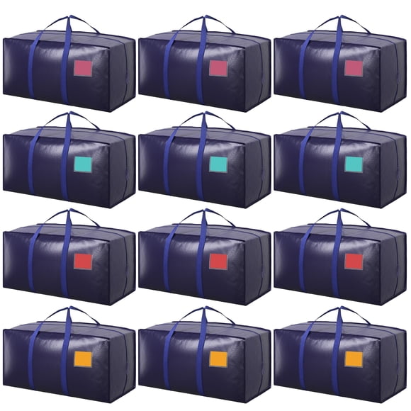 Bolsas de mudanza RMOHRO, 12 unidades, XXL, resistentes a la humedad, 74 x 36 x 33 cm
