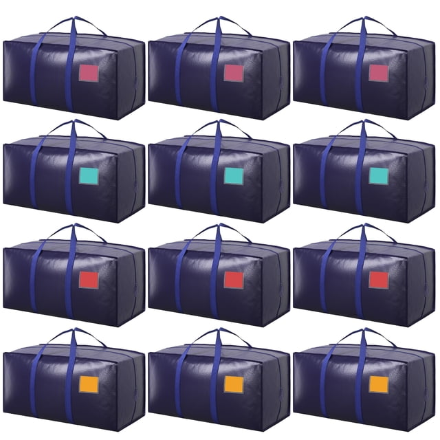 Bolsas de mudanza RMOHRO, 12 unidades, XXL, resistentes a la humedad, 74 x 36 x 33 cm
