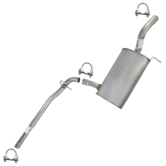 Northeastern Exhaust Center Muffler Fits 2012-2014 Volkswagen Passat 2.5L (Except SULEV Models) - Direct Fit | Stainless Steel
