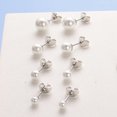 thumbnail image 3 of Vissen 4 Pairs White Pearl Earring Set For Women Stud Earrings Fashion Jewelry ﻿, 3 of 5