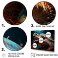thumbnail image 3 of Designart "Peaceful Underwater Turtle Scene II" Animals Turtle Floater Framed Canvas Prints, 3 of 5