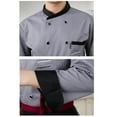 thumbnail image 3 of Veste Uniforme à Manches Courtes pour Hommes et Femmes pour Restaurant, Hôtel, Café, Rouge, 3 of 7